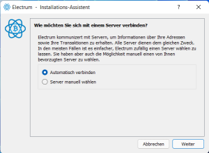 Installieren der Bitcoin-Wallet Electrum - Blockchain Academy